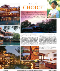 Editors Choice - Governors Residence and Road to Mandalay
